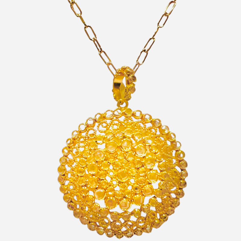 Large Sphere Pendant Necklace