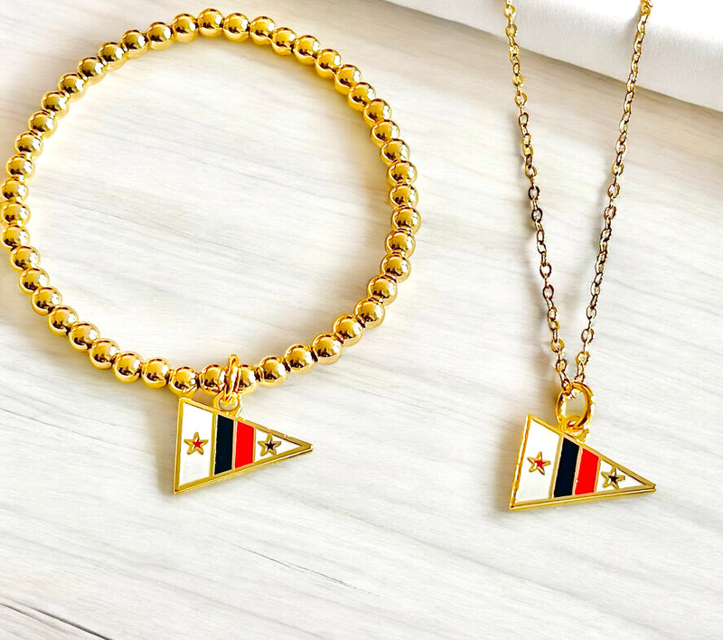 VHYC Custom Burgee Charm Bracelet and Necklace