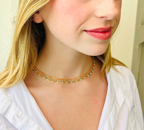 Daphne Gold Fill Necklace - 9 Color Options