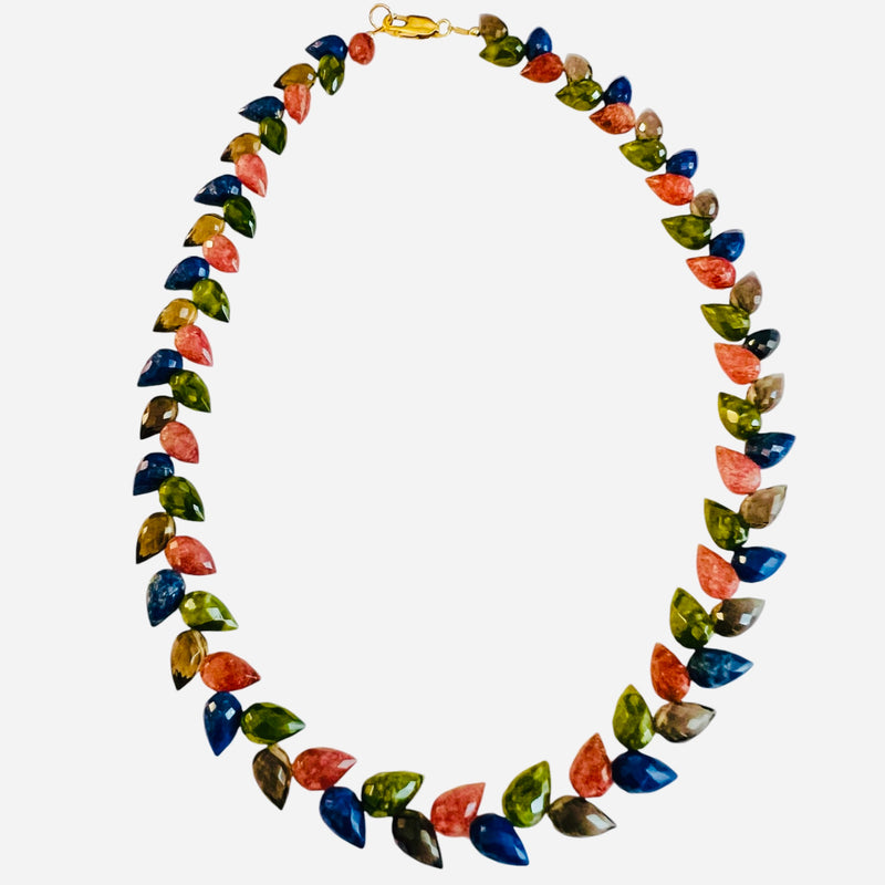 Allegra Necklace - 8 Gemstone Options