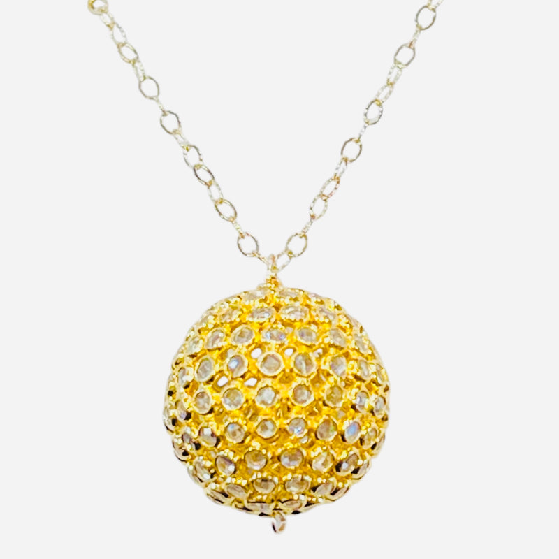 Shining Orb Pendant Necklace