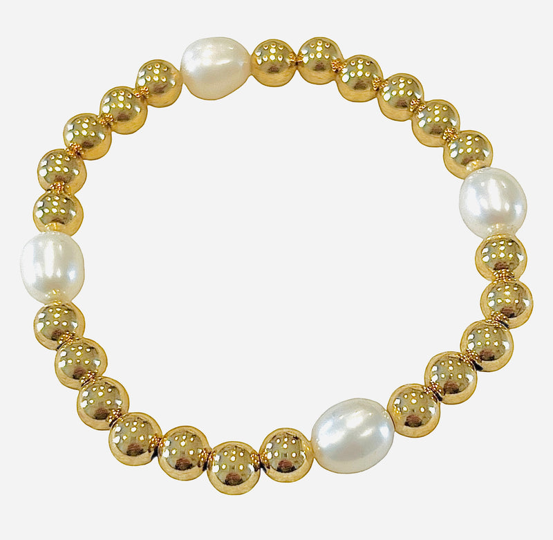 Gold Fill Multi Pearl Bracelet