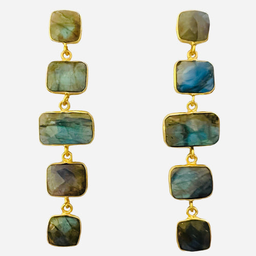 Cyprus Earring - (6 Gemstone Options)