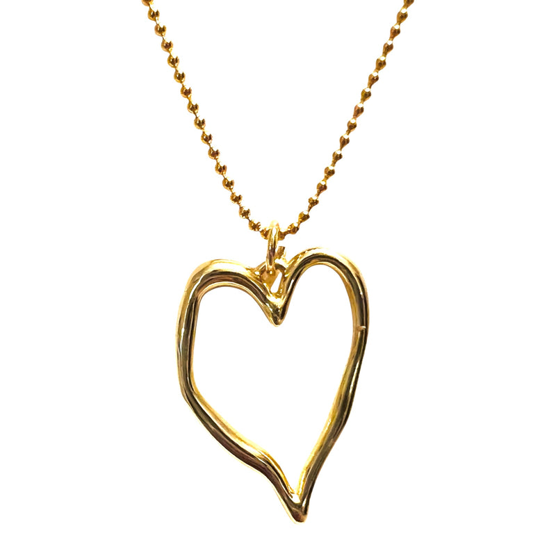 Open Heart Pendant Necklace