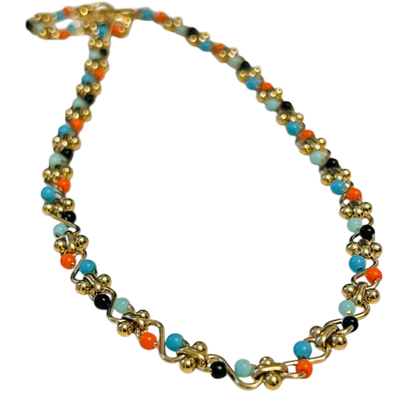 Napa Gold Enamel Necklace